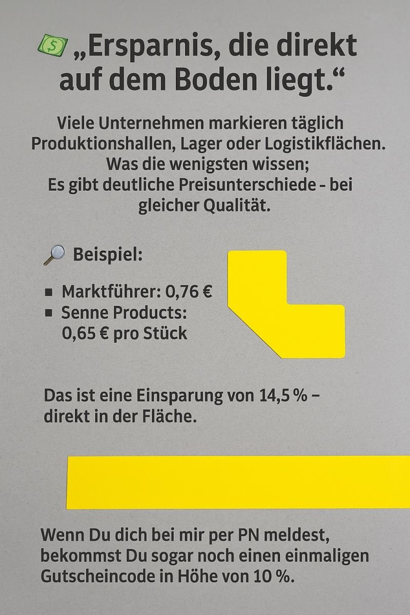 Abbildung zum Beitrag: Bodenmarkierungen für Visuelles Management