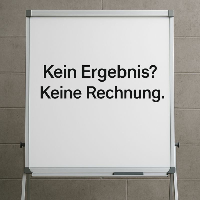 Abbildung zum Beitrag: Kein Ergebnis = keine Rechnung?!